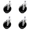 Service Caster 6 Inch Phenolic Wheel Swivel 1/2 Inch Threaded Stem Caster Set SCC-TS20S615-PHS-121315-4 - alternate 1